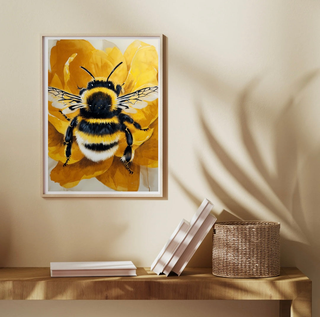 Bumble Bee Portrait Print