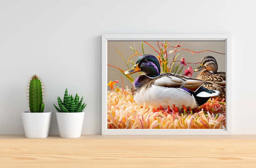 Ducks Landscape Print