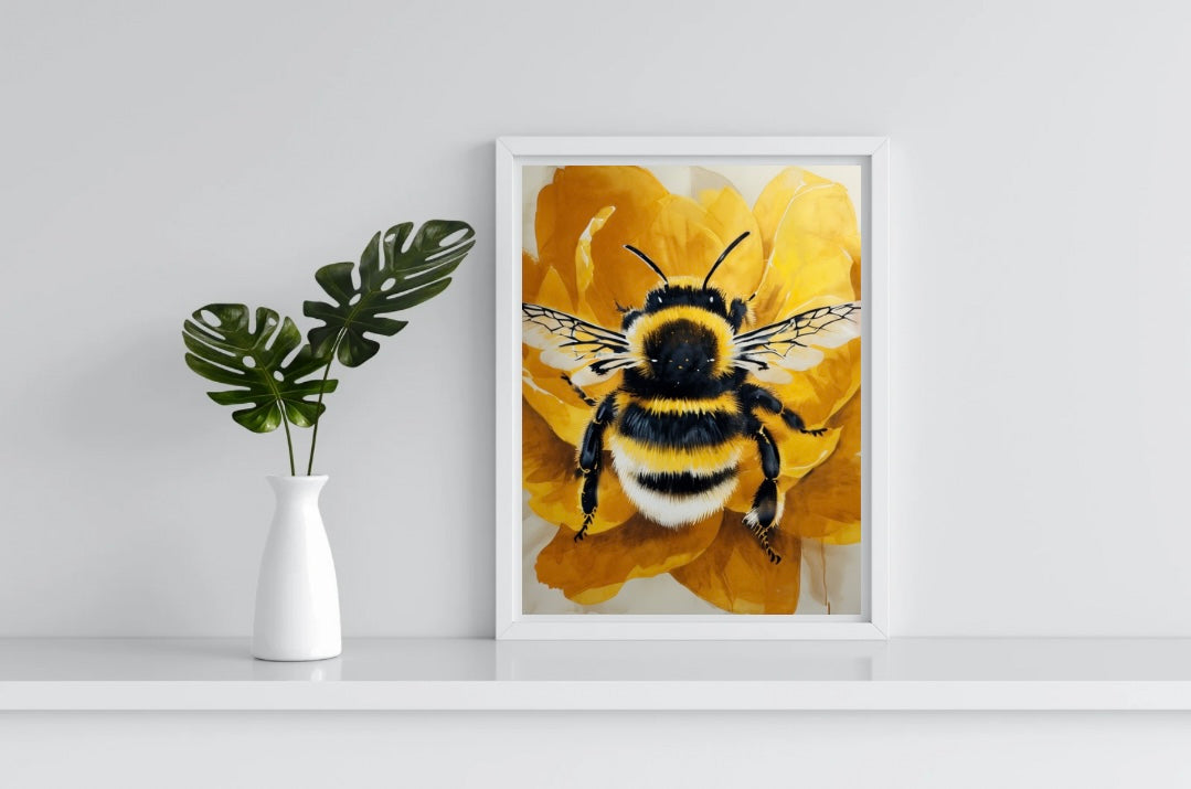 Bumble Bee Portrait Print