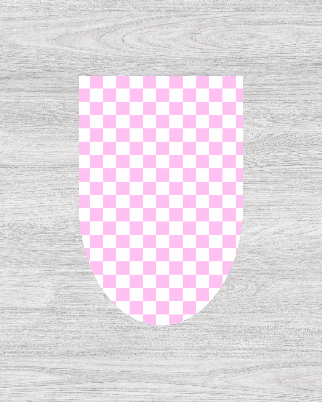 Pink Check Magnetic Bookmark