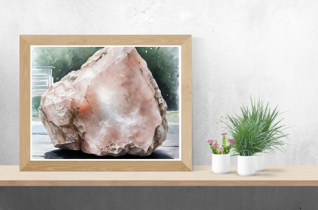 Rose Quartz Landscape Print