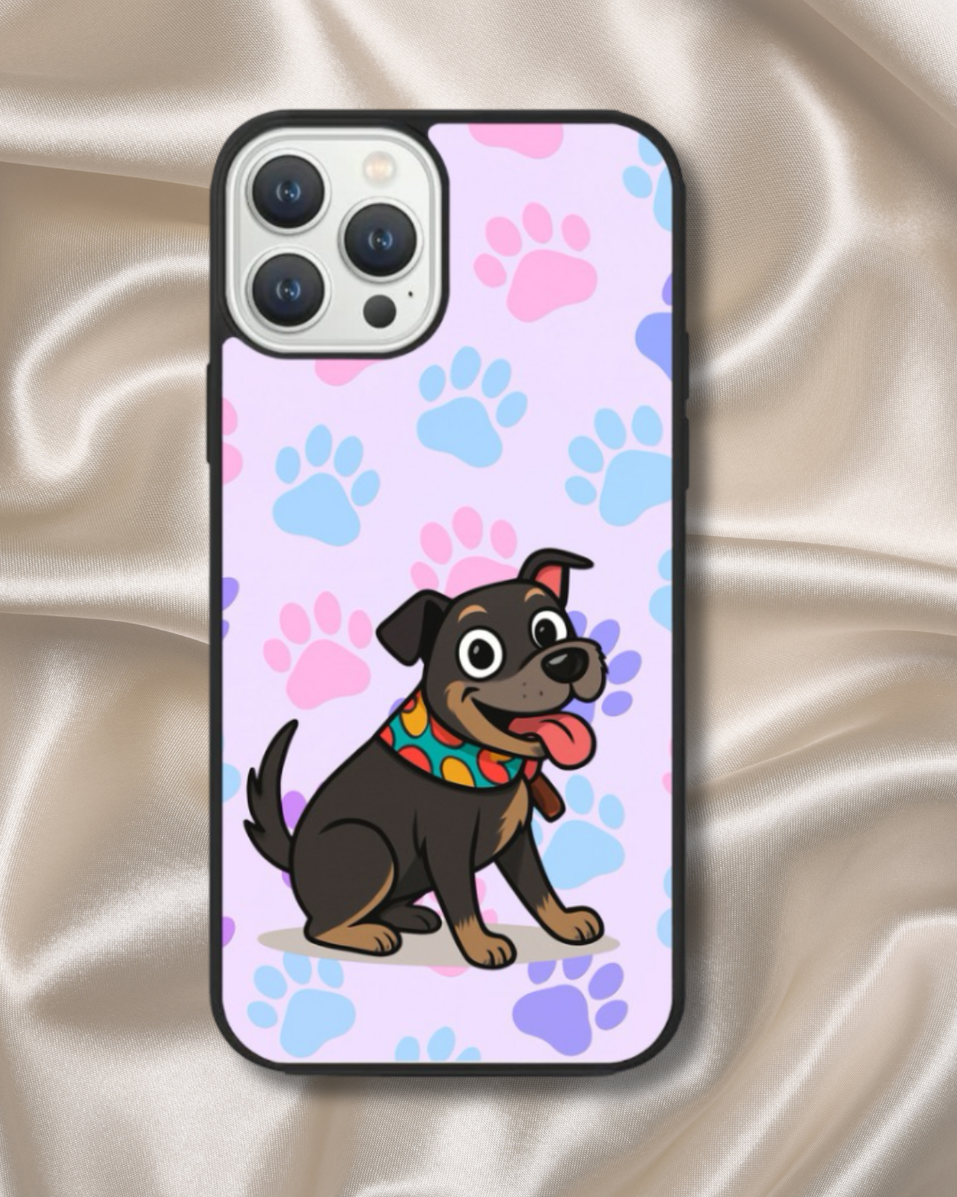 Cartoon Pink Paw iPhone Case