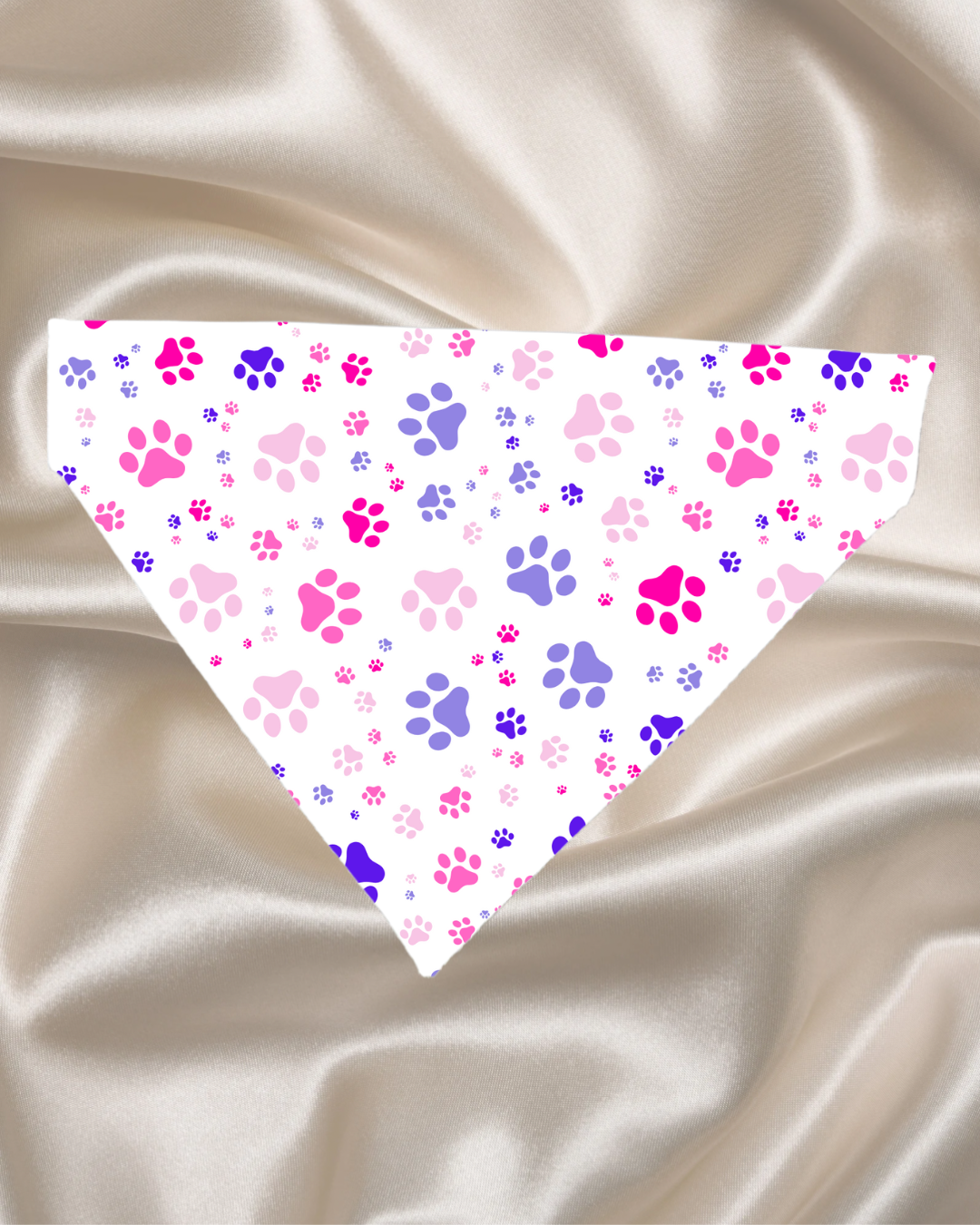 Pink & Purple Paw Bandana
