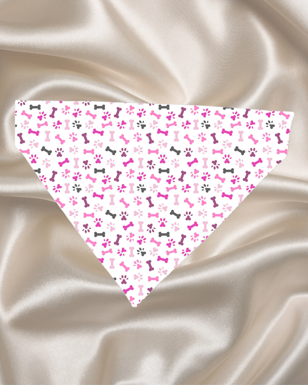 Pink Paw & Bone Bandana
