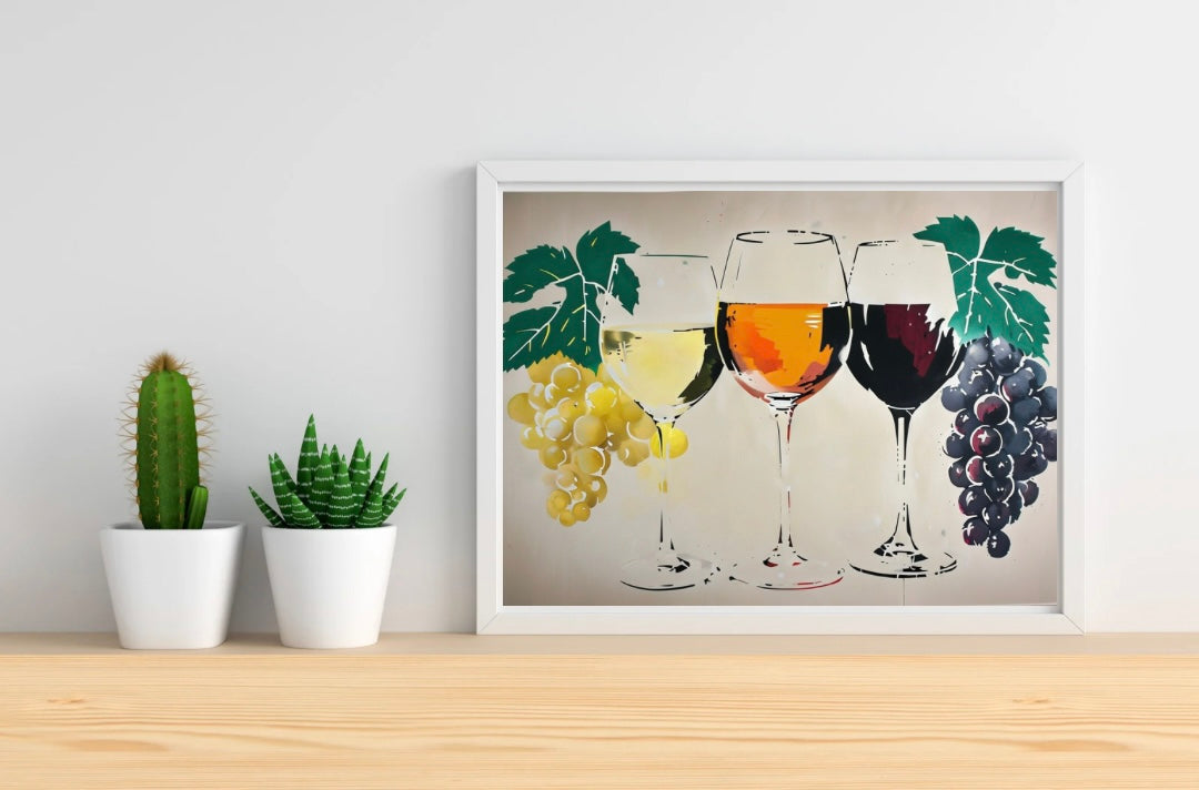 Wine Neutral Background Landscape Print