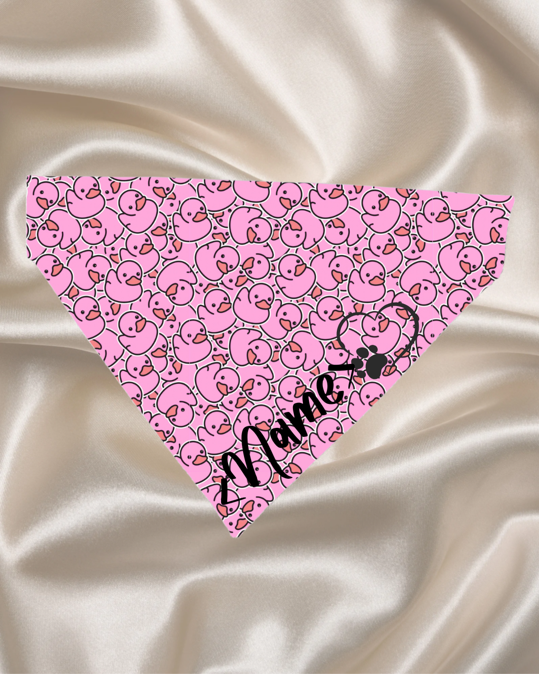 Personalised Pink Duck Bandana