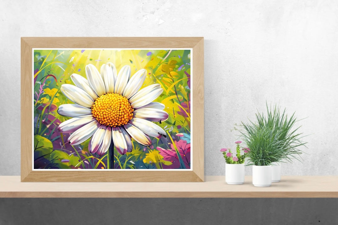 Daisy Landscape Print