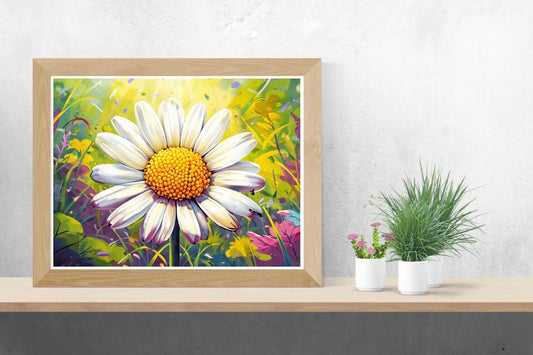 Daisy Landscape Print