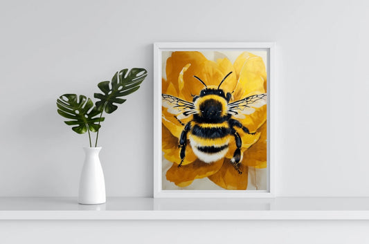 Bumble Bee Portrait Print
