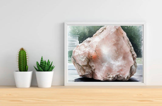 Rose Quartz Landscape Print