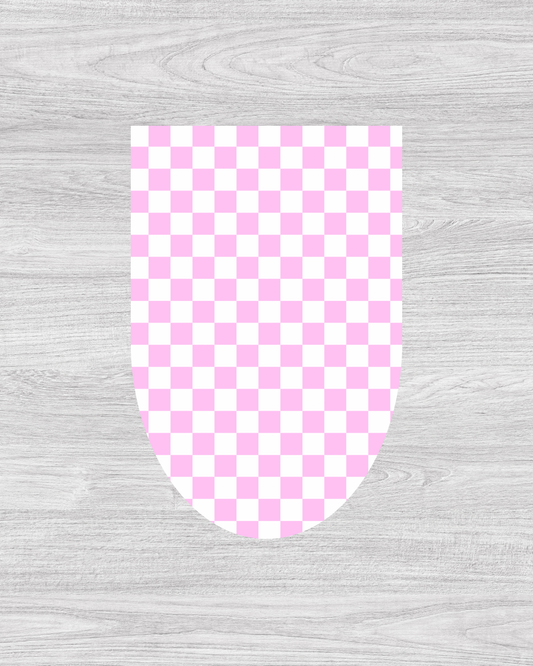 Pink Check Magnetic Bookmark