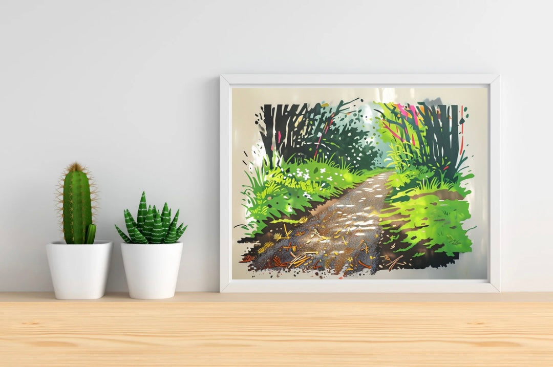 Pathway Background Landscape Print