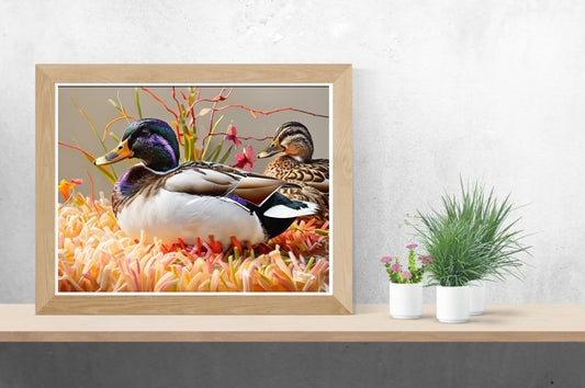 Ducks Landscape Print