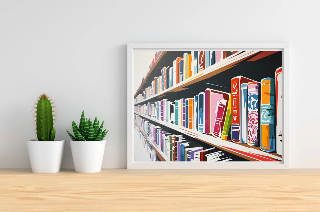 Libary Landscape Print