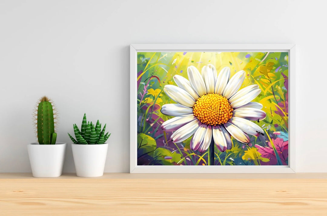 Daisy Landscape Print