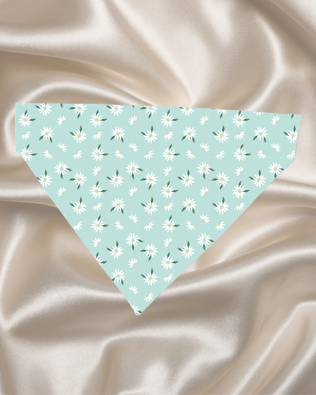 Green Daisy Petal Bandana