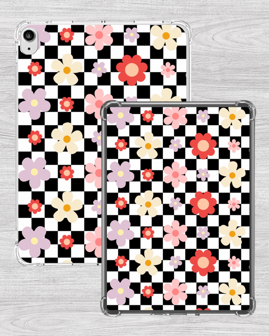 Check Floral iPad/Kindle Insert