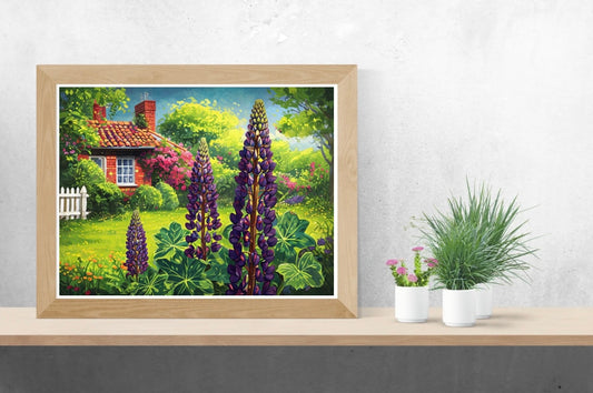 Cottage Landscape Print