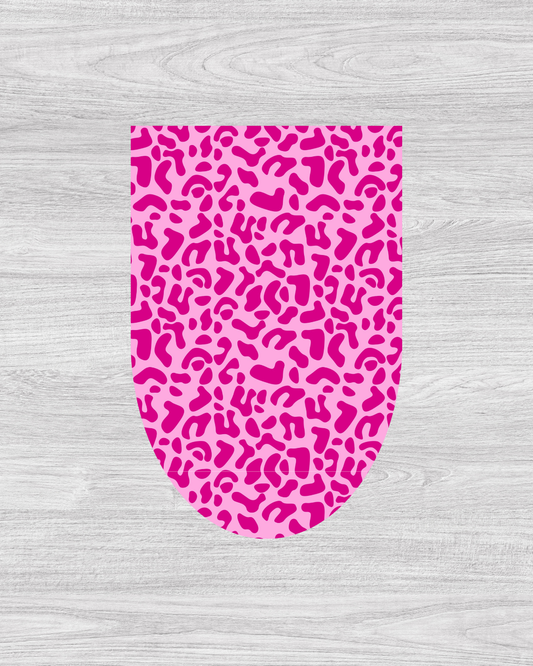 Pink Leopard Print Magnetic Bookmark