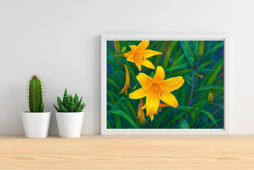 Yellow Lily Landscape Print