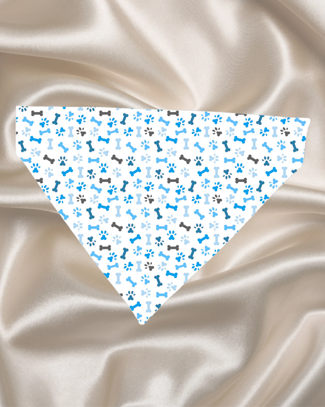 Blue Paw & Bone Bandana