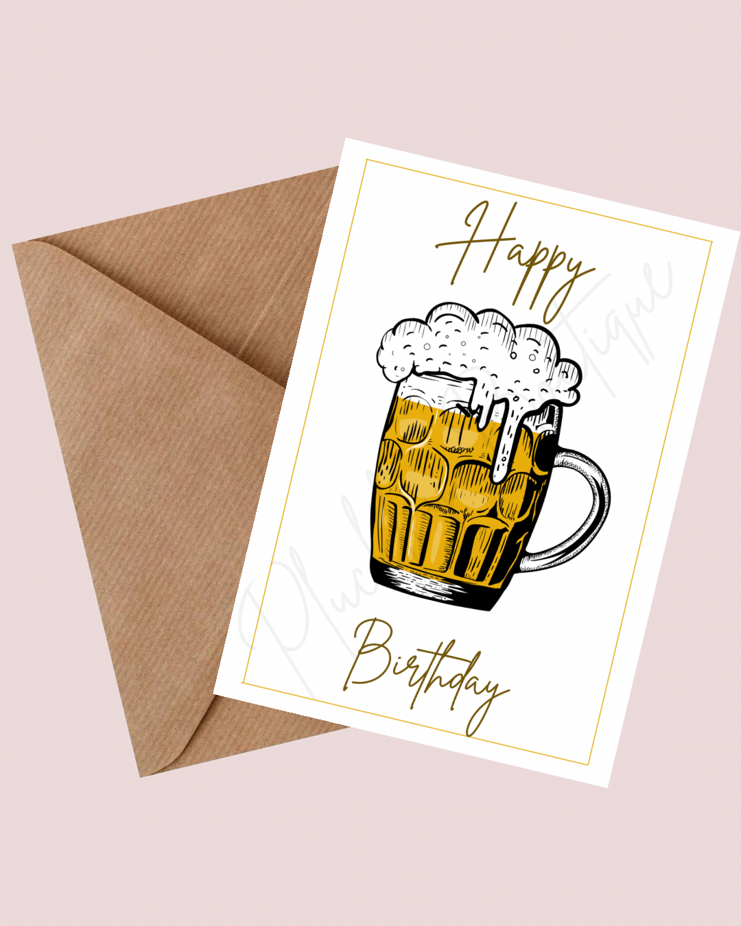 Beer Happy Birthday Card