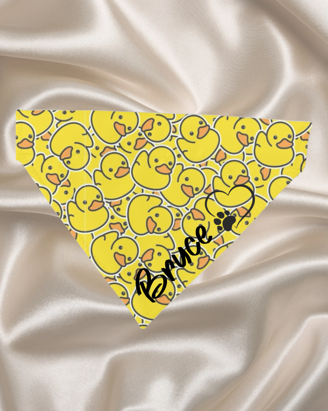 Personalised Yellow Duck Bandana