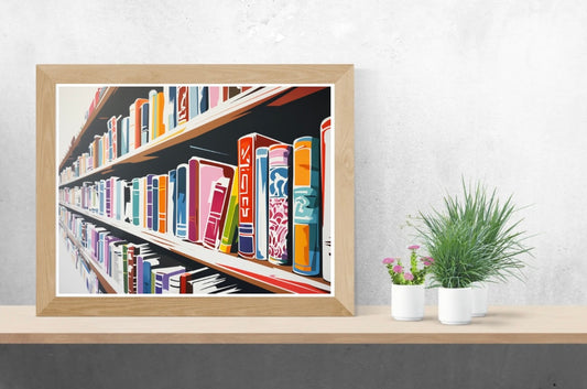 Libary Landscape Print