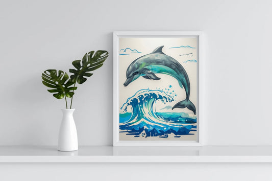 Dolphin Portrait Print