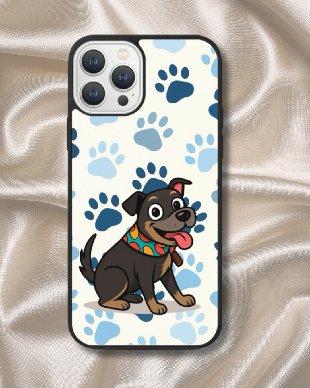 Cartoon Blue Paw iPhone Case