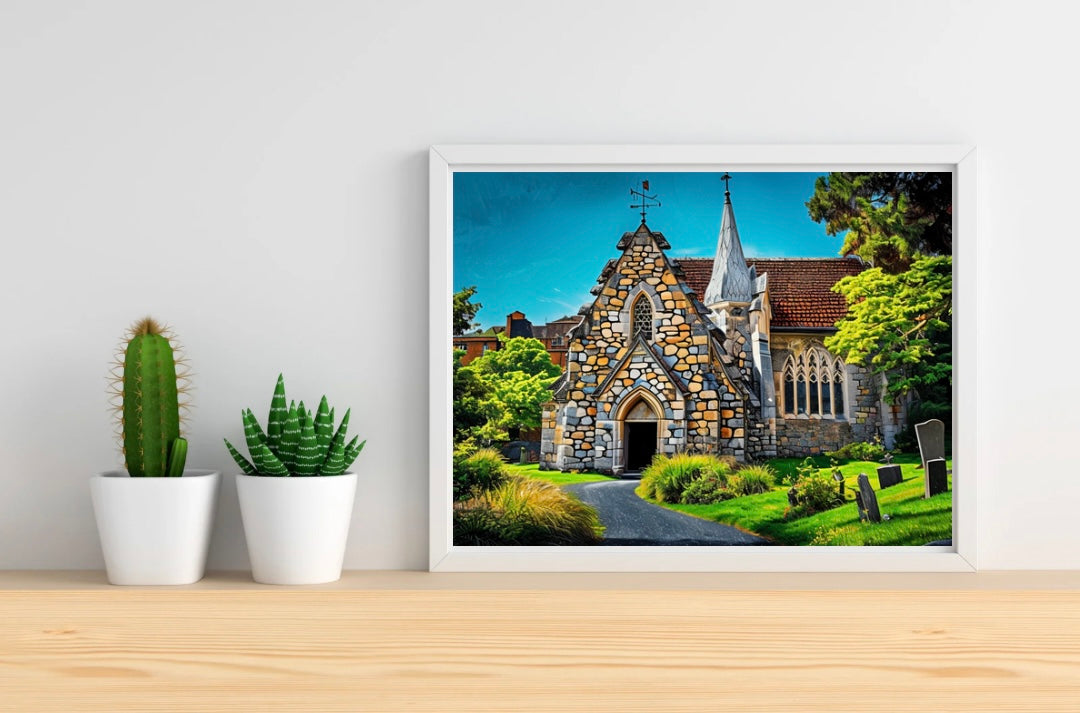 Church Landscape Print