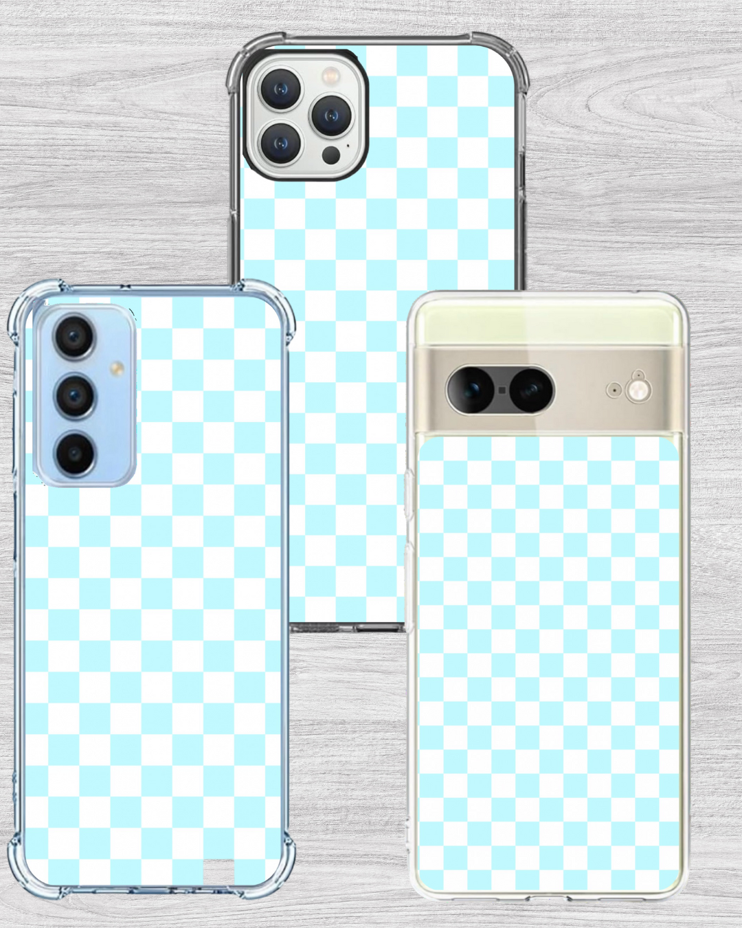 Blue Check Phone Insert