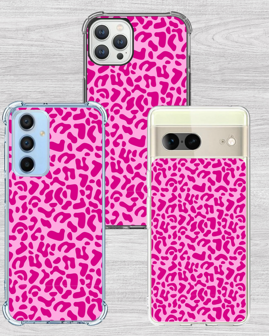 Pink Leopard Print Phone Insert