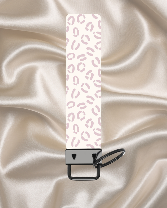 Pastel Leopard Wristlet