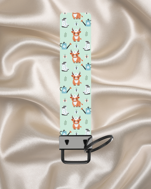 Highland Cow Wristlet